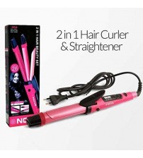 Nova Multi 2 In 1 Hair Beauty Set Curler And Straightener